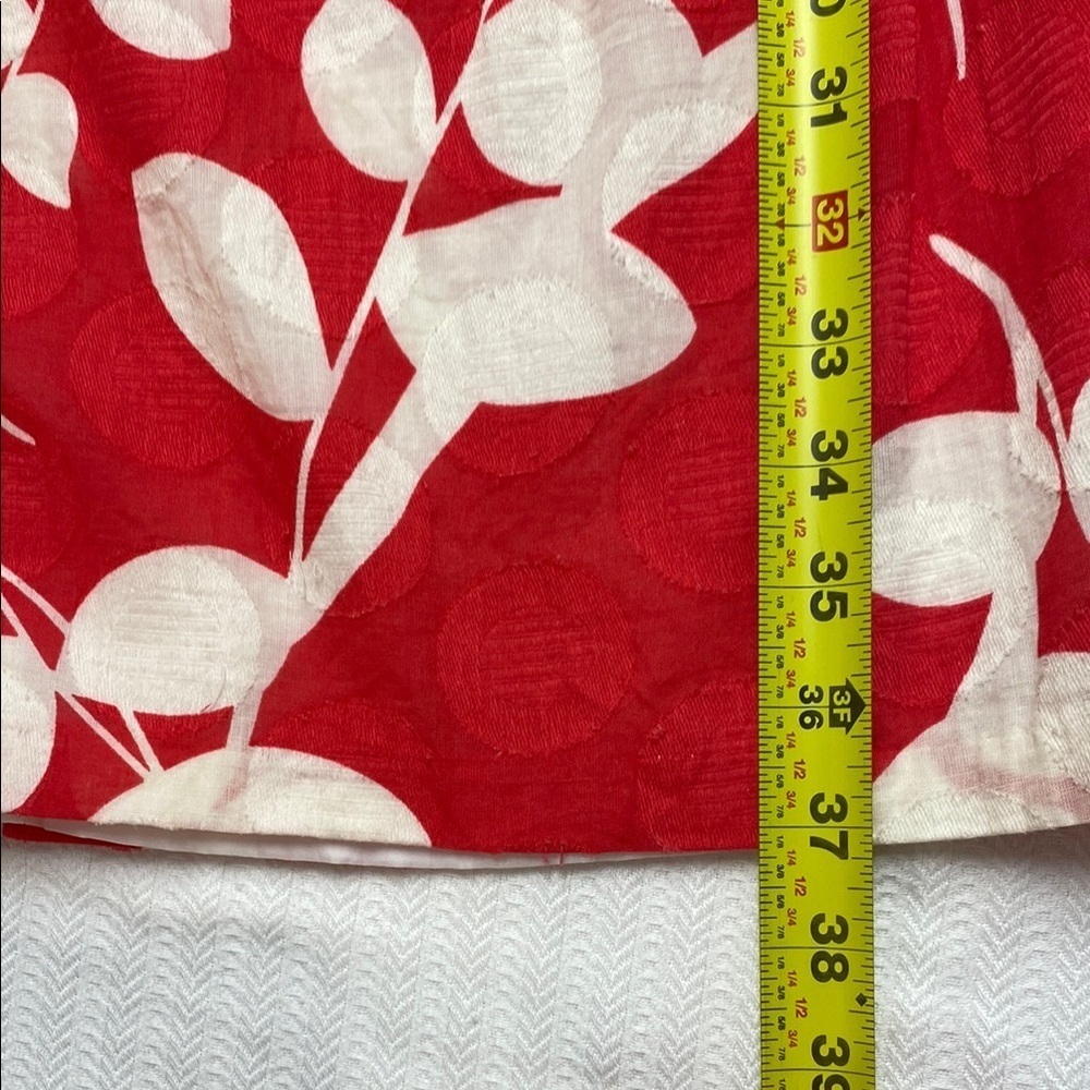 Robbie Bee Dress Midi Sleeveless Floral Grosgrain Ribbon Pink White Size 14 - Picture 7 of 11